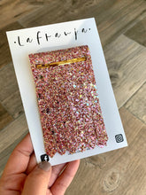 Load image into Gallery viewer, Rose Gold Confetti Glitter Franjas