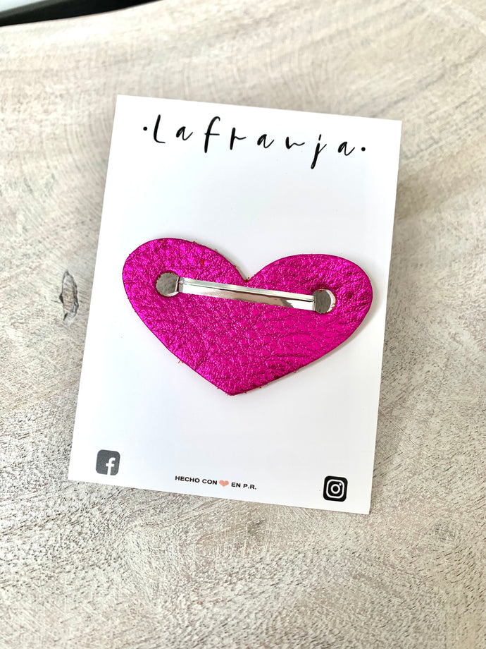 Metallic Magenta Hearts (2 pack)