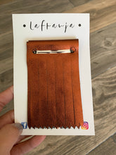 Load image into Gallery viewer, Copper Leather Franjas